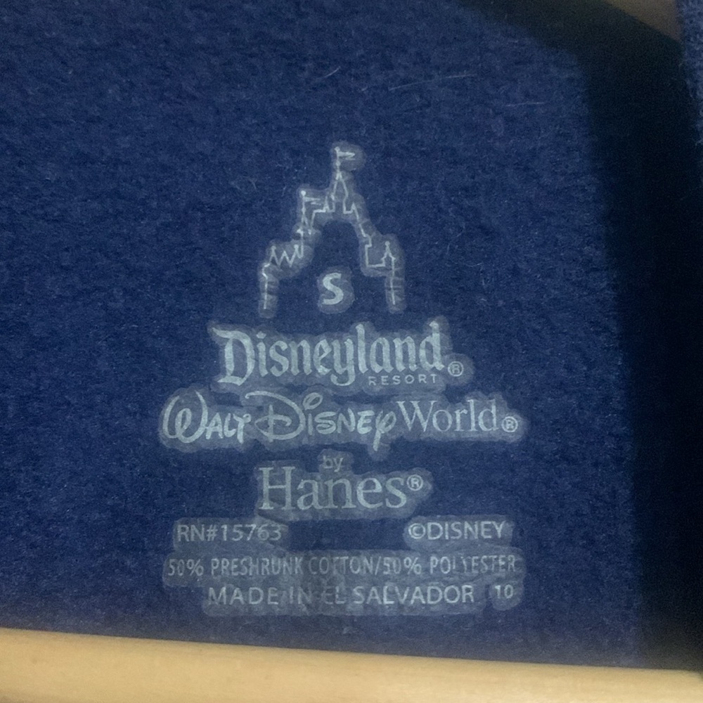 Disneyland Resort Walt Disney World By Hanes Navy Woman’s M Sweater - Picture 5 of 7